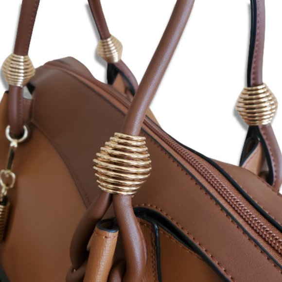 INZI LARGE TOTE BROWN HANDBAG - Picture 5 of 9